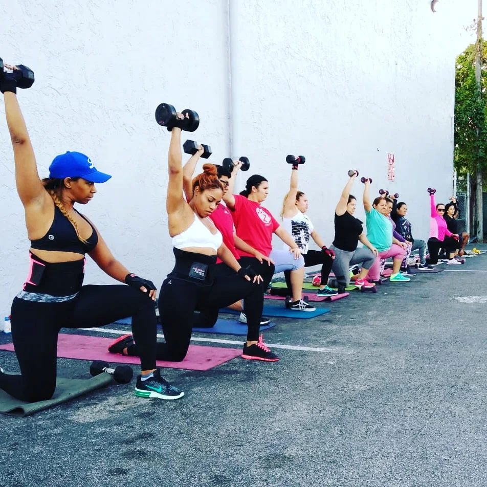 Dumbbell rows layout